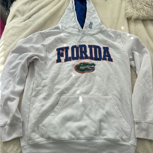 Colosseum White and Blue Florida Gators Sweater